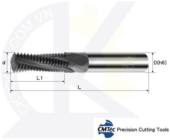 Dao phay ren hợp kim CMTec CTHIU, Dao phay ren CMTéc CTHIU