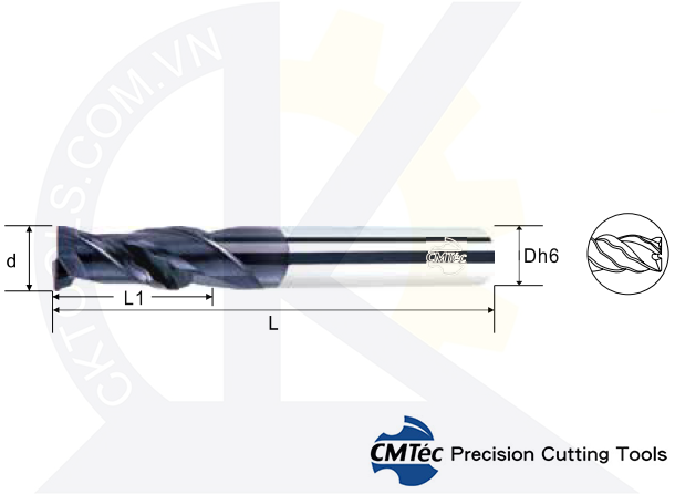 Dao phay CMTec, Dao phay ngón CMTéc CERS2