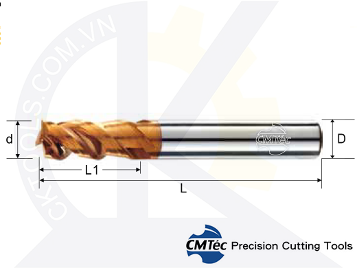 Dao phay CMTec CEP3-C, Dao phay thép CMTéc CEP3-C
