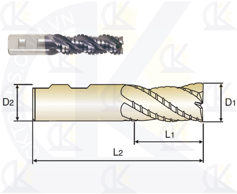 Dao phay nhôm YG EP925, Dao phá nhôm YG EP925
