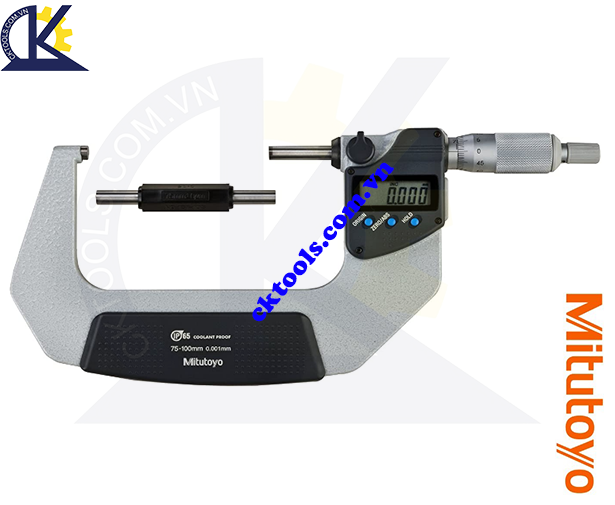 Panme Mitutoyo 75-100mm/0.001mm, Panme đo ngoài Mitutoyo 75-100mm/0.001mm, Panme điện tử Mitutoyo 75-100mm/0.001mm, Panme đo ngoài điện tử Mitutoyo 293-233-30 75-100mm/0.001mm(SPC)