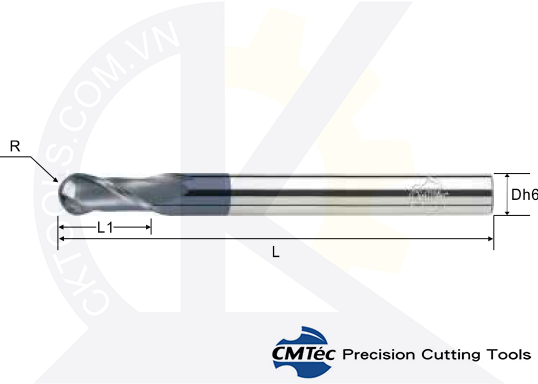 Dao phay CMTec CEBMLL2-CEBLL2, Dao phay cầu CMTéc CEBMLL2-CEBLL2