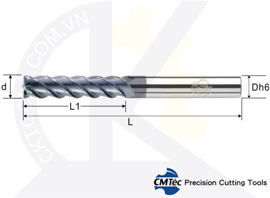 Dao phay CMTec CEHF4, Dao phay ngón CMTéc CEHF4