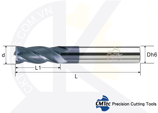 Dao phay CMTec CESS4-CESM4, Dao phay ngón CMTéc CESS4-CESM4